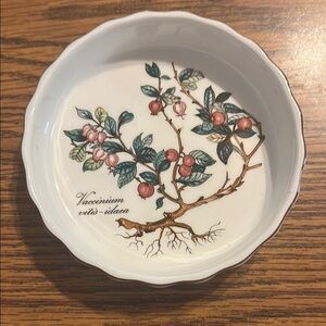 NEW Floral Ceramic Dish with Botanical Design